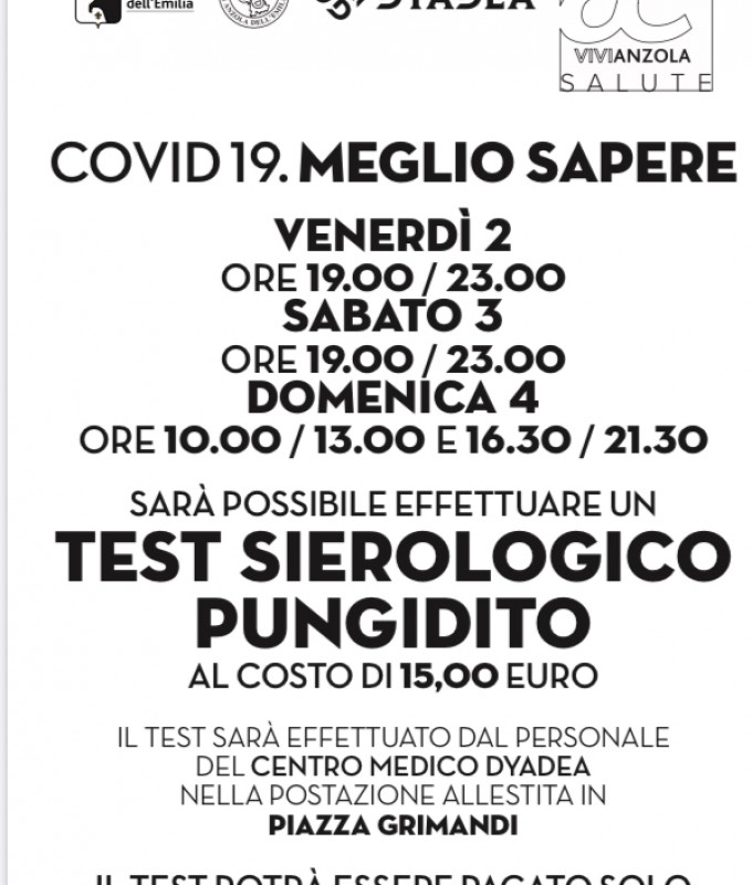 volantino test sierologici