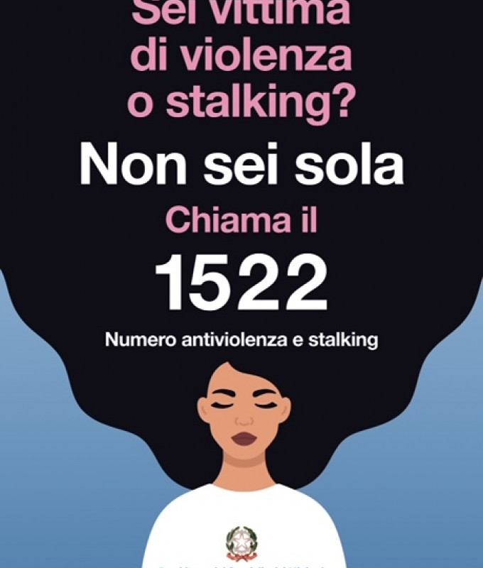nuovo cartello numero antiviolenza
