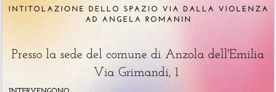 intitolazione Angela Romanin