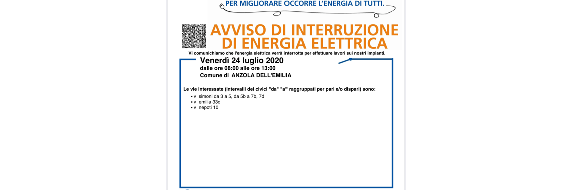 sospensione energia elettrica